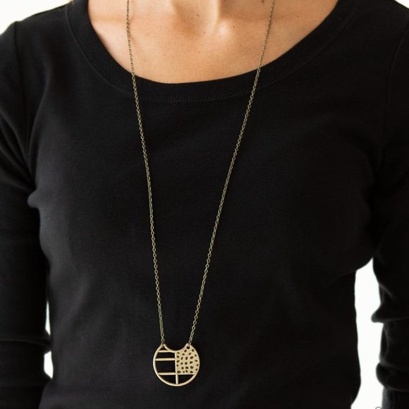Abstract Aztec - Brass